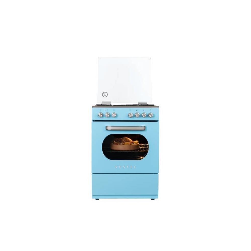 VestelAnkastre FırınlarVestel SF 8400 Retro Düş Mavisi 4 Gözü Gazlı A Enerji Sınıfı Solo Fırın