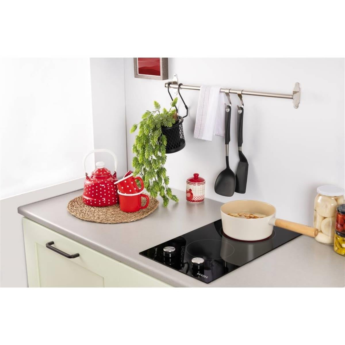 VestelAnkastre OcaklarVestel AOB-3120 Vitroseramik Siyah Cam Tablalı Domino Ocakl
