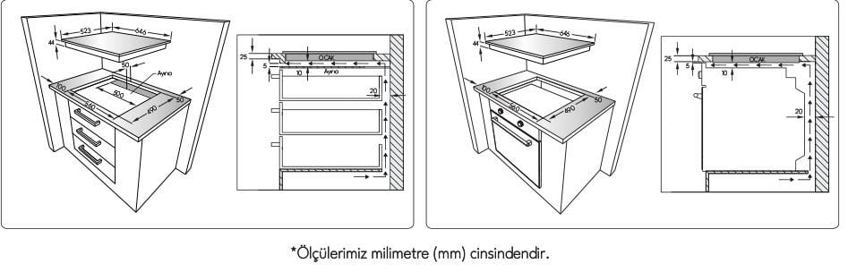 VestelAnkastre OcaklarVestel AOW - 6104W 60 cm 4 Gözü Gazlı Ankastre Ocak