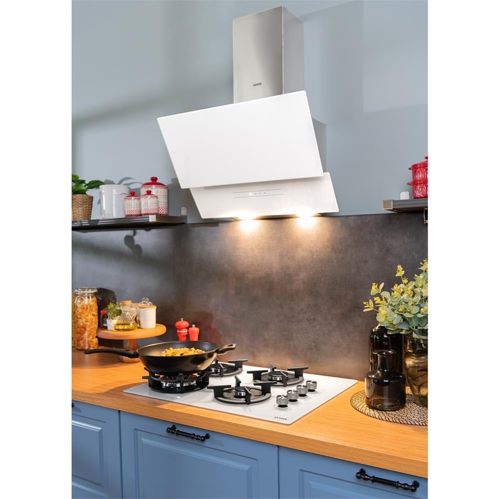 VestelAnkastre OcaklarVestel AOW - 6104W 60 cm 4 Gözü Gazlı Ankastre Ocak