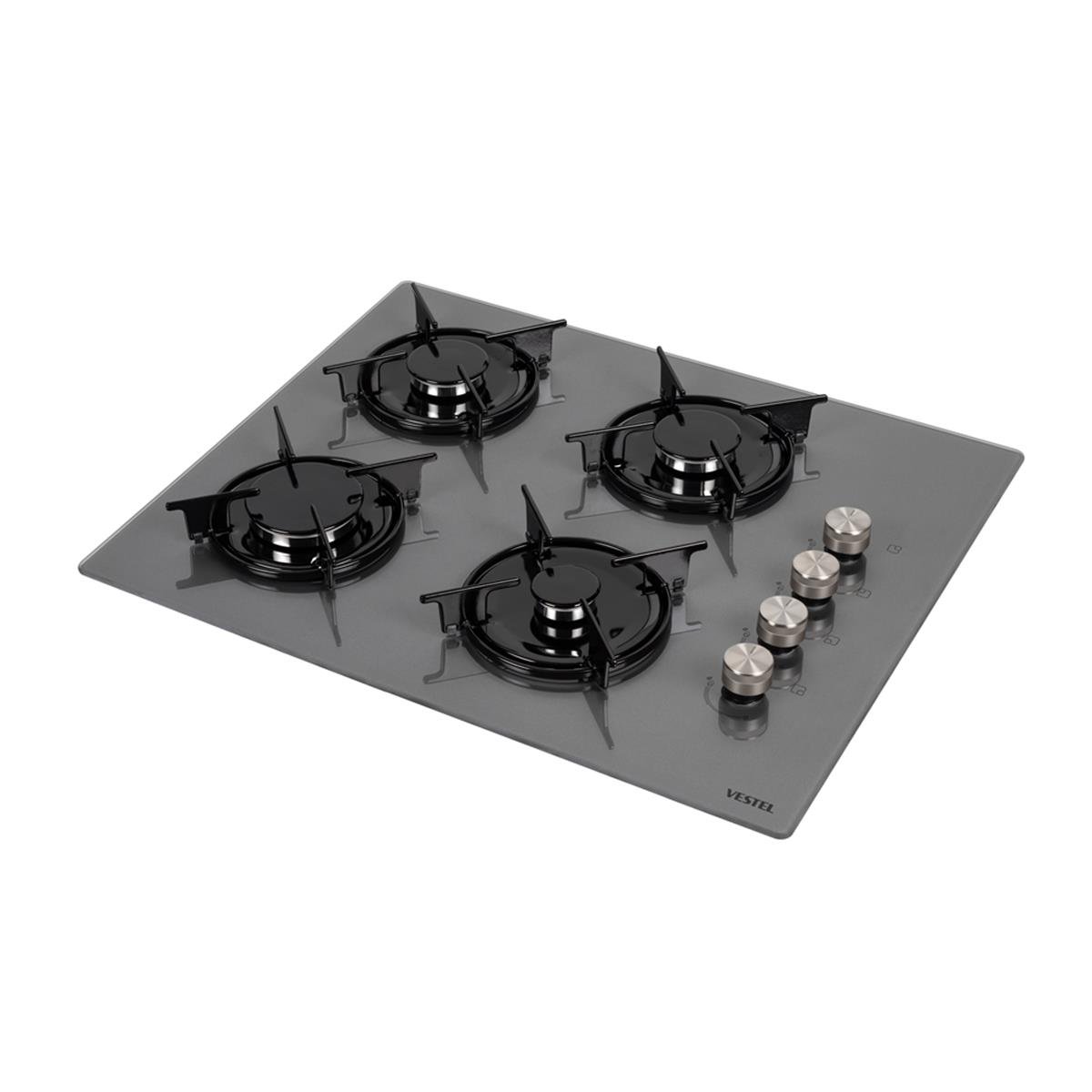 VestelAnkastre OcaklarVestel BH-6104 G Gri Cam Ocak