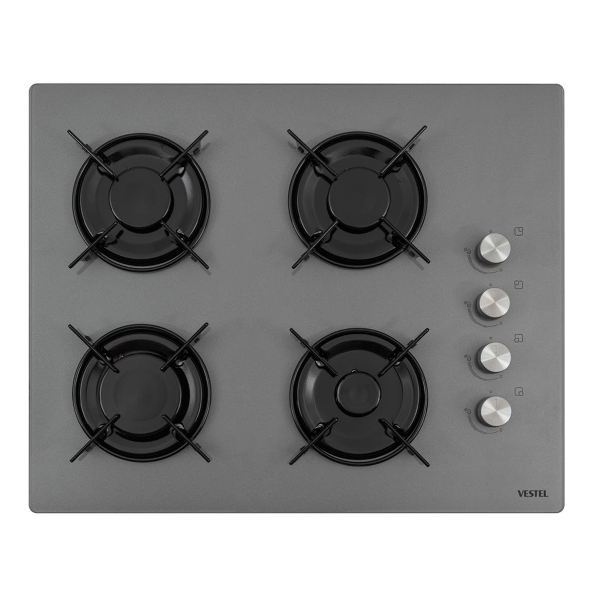 VestelAnkastre OcaklarVestel BH-6104 G Gri Cam Ocak