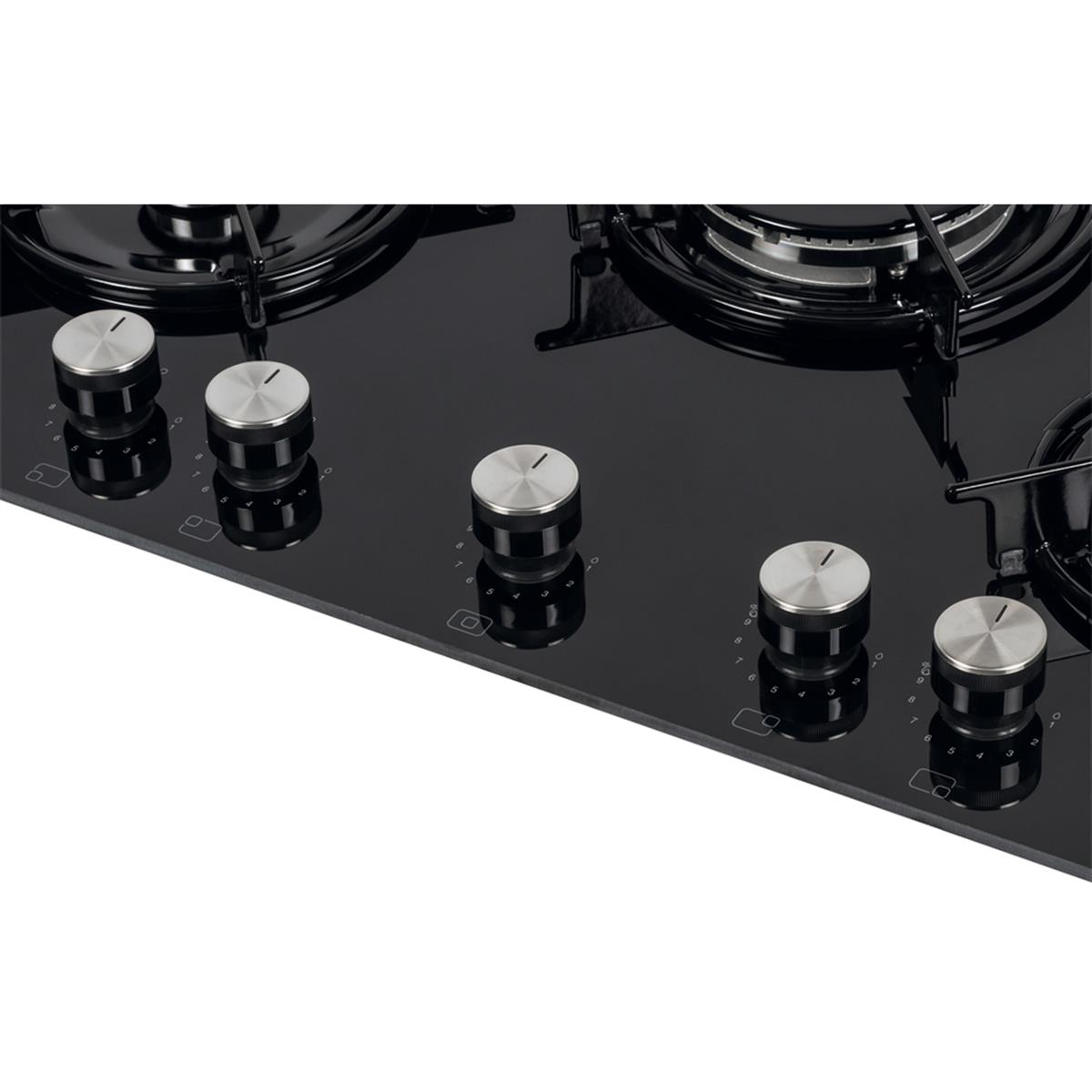 VestelAnkastre OcaklarVestel BH - 7115 BW 5 Göz Gaz Önden Kontrol Siyah Cam Tablalı Çerçeveli Ocak