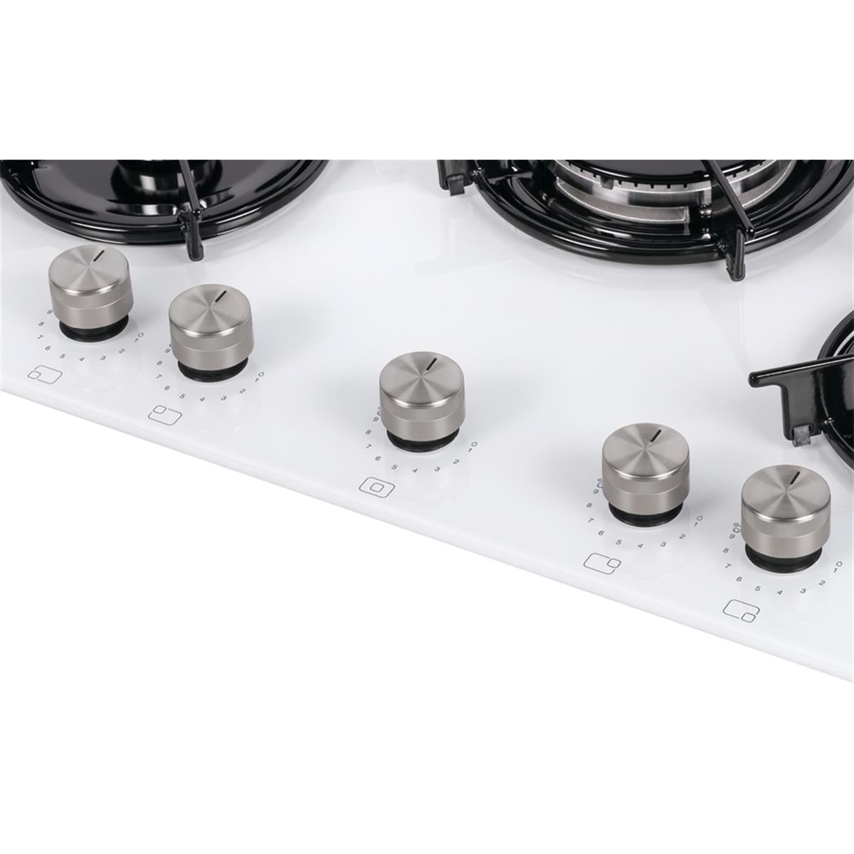 VestelAnkastre OcaklarVestel BH - 7115 WW 5 Göz Gaz Önden Kontrol Beyaz Cam Tablalı Çerçeveli Ocak