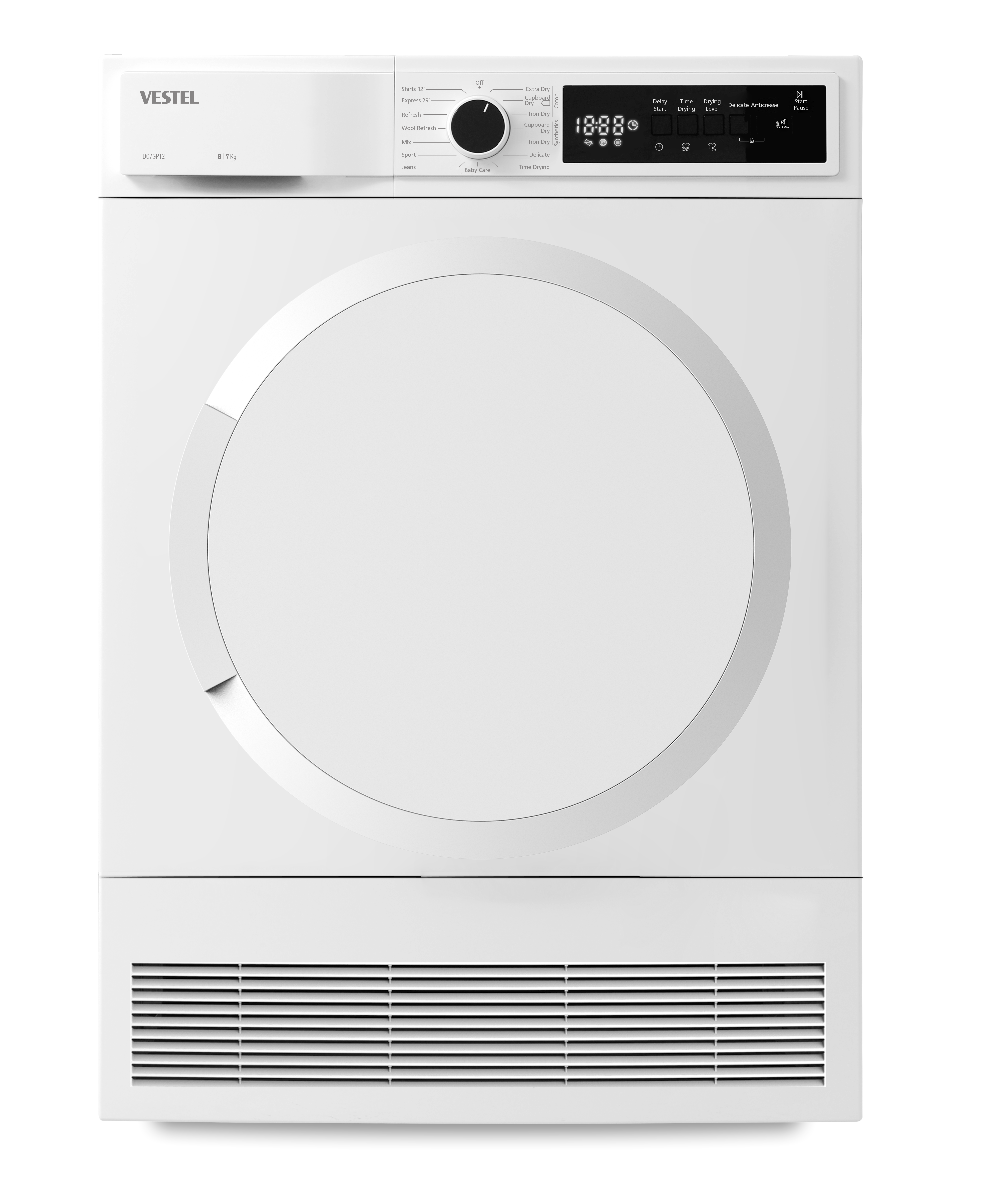 VestelÇamaşır Kurutma MakineleriVestel TDC7GPT2 7 kg Çamaşır Kurutma Makinesi Beyaz