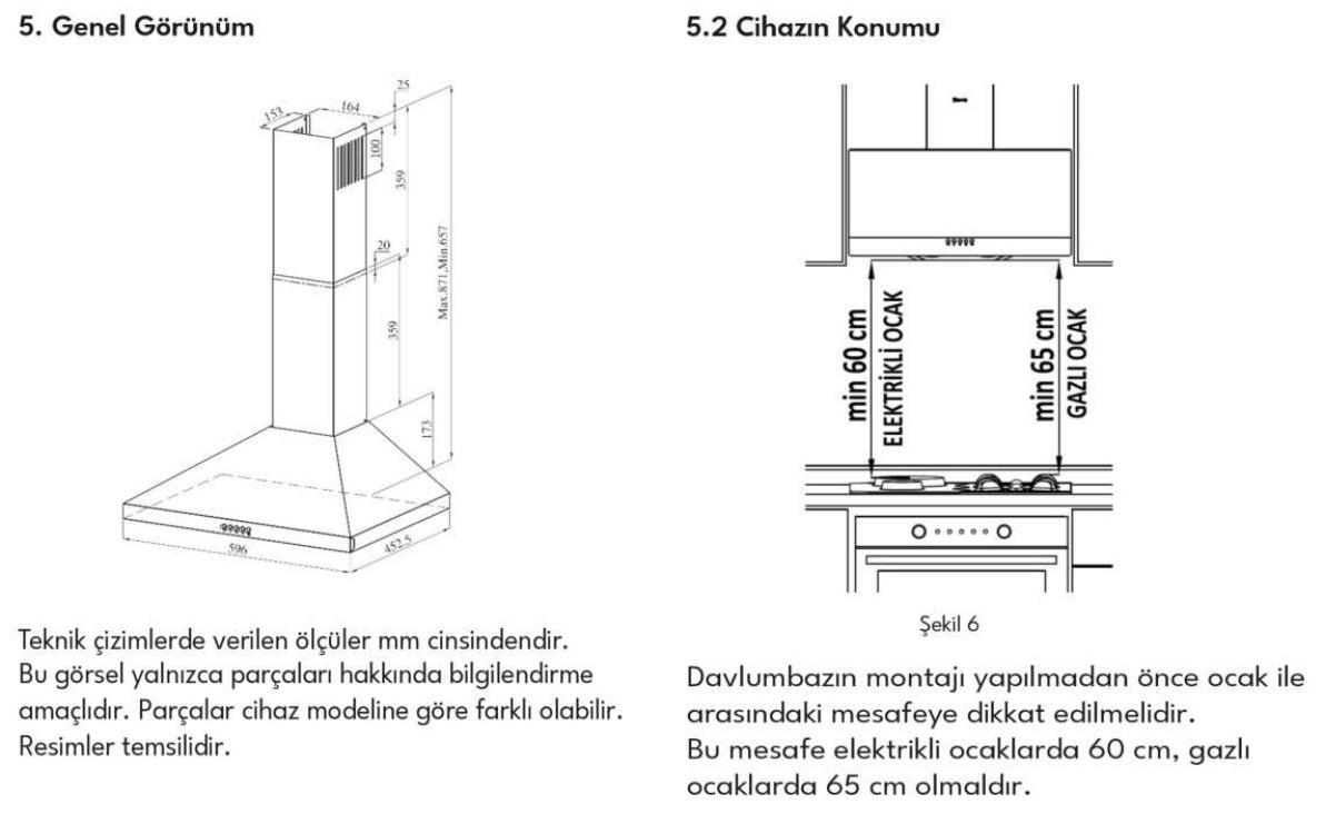 VestelDavlumbazlarVESTEL DAVLUMBAZ AD-6001 B ANKASTRE DAVLUMBAZ