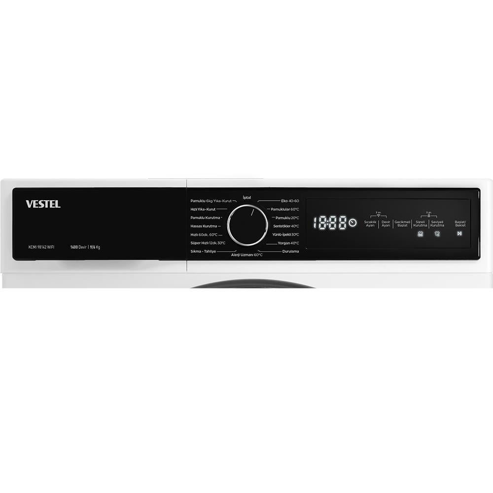 VestelKurutmalı Çamaşır MakineleriVestel KCMI 98142 WIFI 9 Kg 1400 Devir Kurutmalı Çamaşır Makinesi