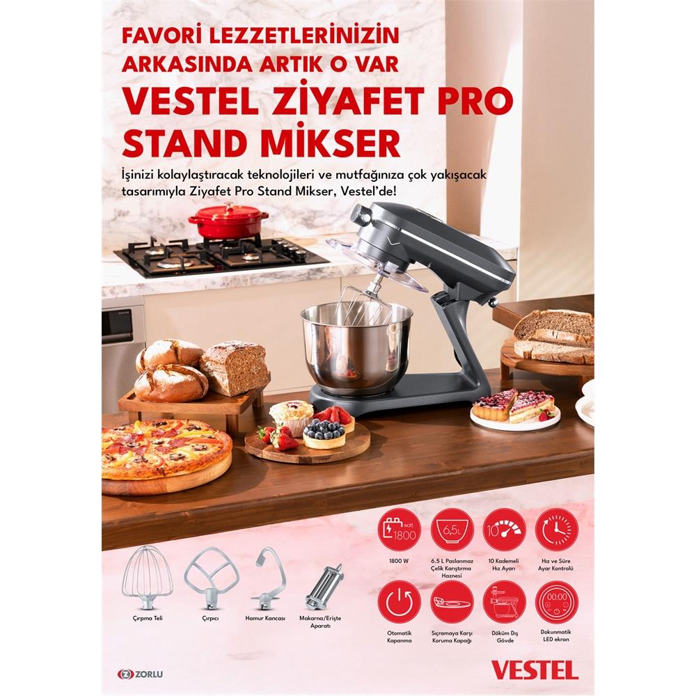 VestelMikserVestel Ziyafet Pro Stand Mikser