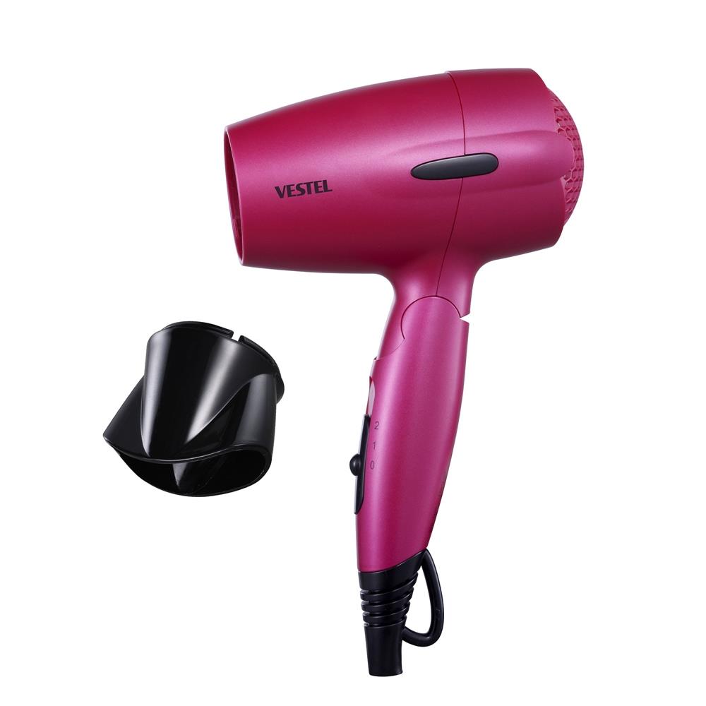 VestelSaç Kurutma MakinesiVestel Vsk 1015 Pembe Seyehat Tipi Saç Kurutma Makinesi