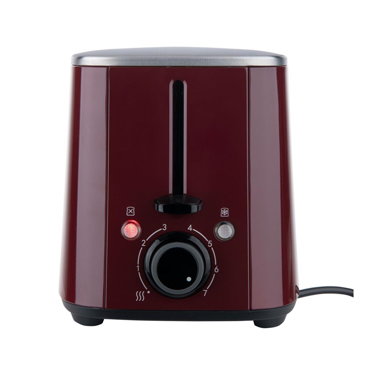 VestelTost ve Izgara MakinesiVestel Retro Bordo Ekmek Kızartma Makinesi
