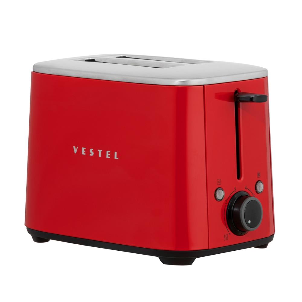 VestelTost ve Izgara MakinesiVestel RETRO KIRMIZI Ekmek Kızartma