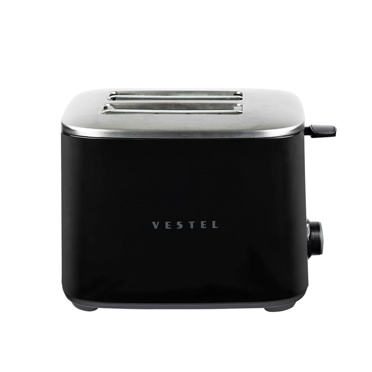 VestelTost ve Izgara MakinesiVestel Retro Siyah Ekmek Kızartma Makinesi