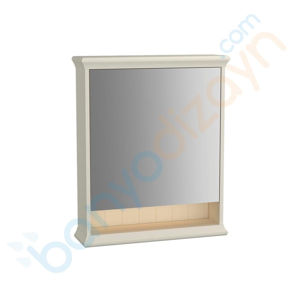  Vitra Valarte Led Aydınlatmalı Dolaplı Ayna, 65 cm, Mat Beyaz (Sağ)  62228VitrA62228Ayna Ve Dolaplı Aynalar