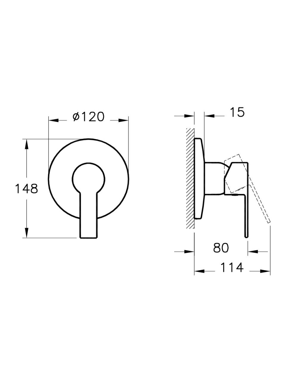 Artema Ankastre Duş Bataryası A42538VitrAA42538EXPDuş Bataryaları