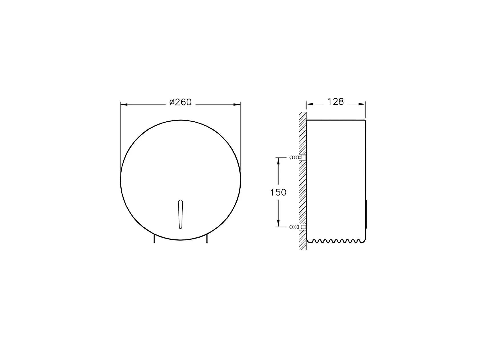 Artema Arkitekta Yuvarlak Tuvalet Kağıtlığı, Paslanmaz Çelik A44971 ArtemaA44971Tuvalet Kağıtlığı