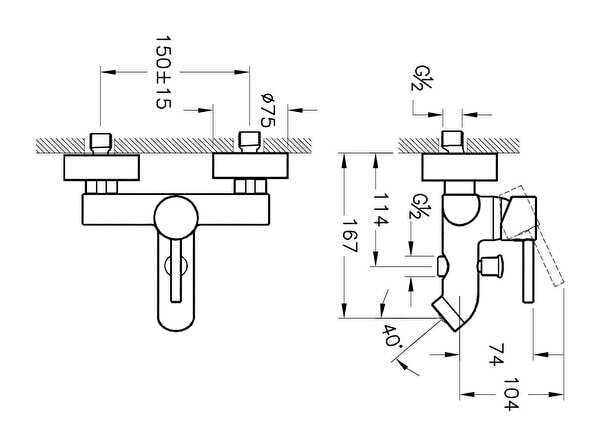 Artema Banyo Bataryası, Minimax S, A41994ArtemaA41994Standart Banyo Bataryaları