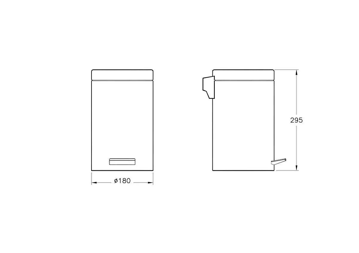 Artema Çöp Kovası, Projekta, Yavaş Kapanır (4,5 Litre) A44012 ArtemaA44012Banyo Çöp Kovaları