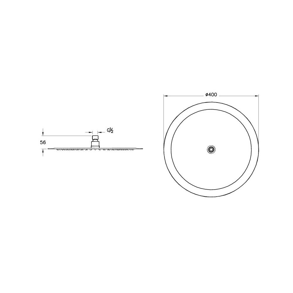 Artema Duş Başlığı, Lite LC, Altın, 40 Cm, A4564623ArtemaA4564623Duş Başlıkları
