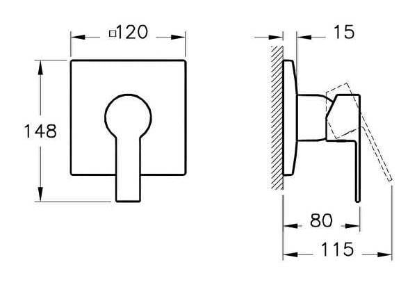 Artema Duş Bataryası, Flo S, Ankastre, (Sıva Üstü Grubu) A42226ArtemaA42226Duş Bataryaları