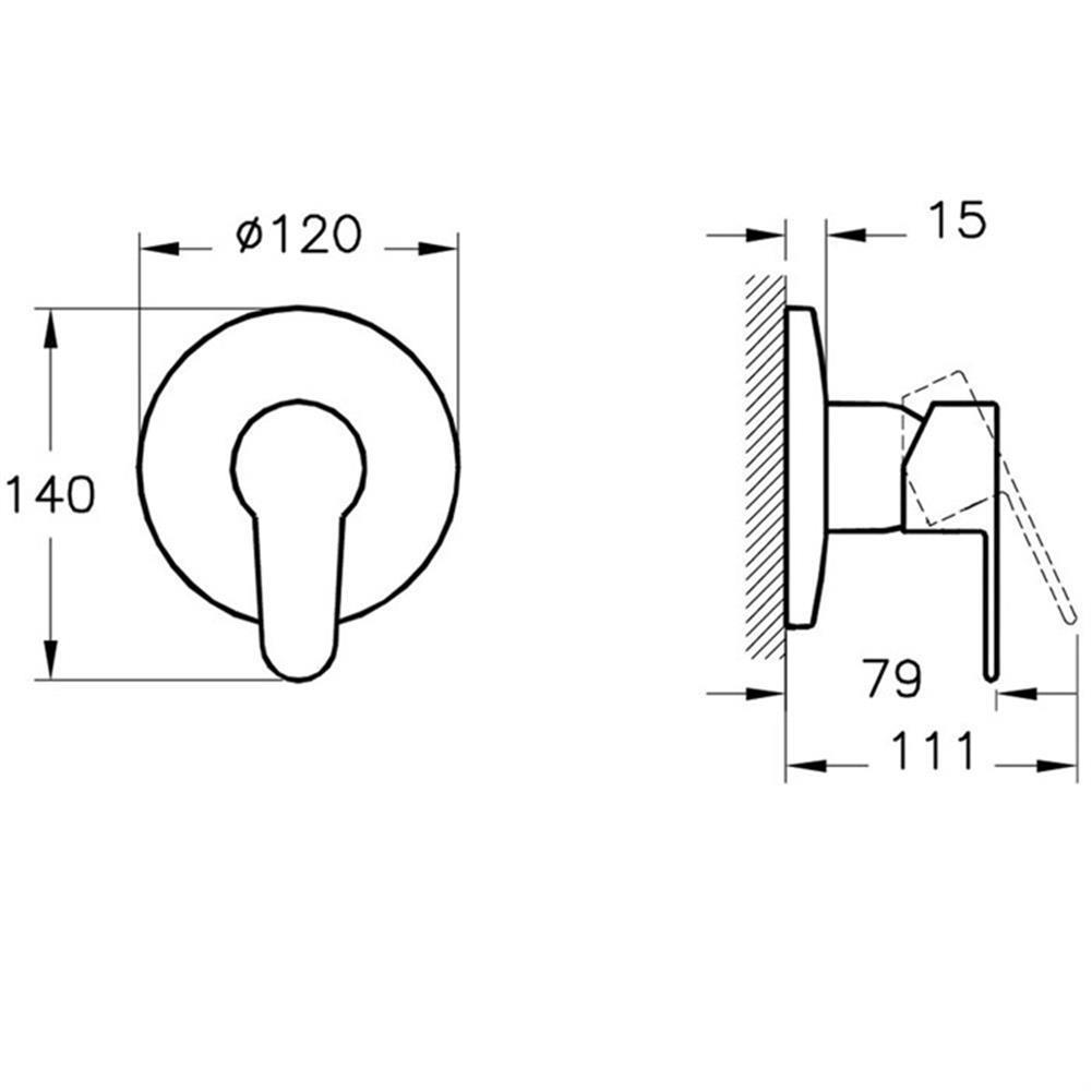 Artema Duş Bataryası, Win S, Ankastre (sıva üstü) A42570EXPArtemaA42570EXPDuş Bataryaları