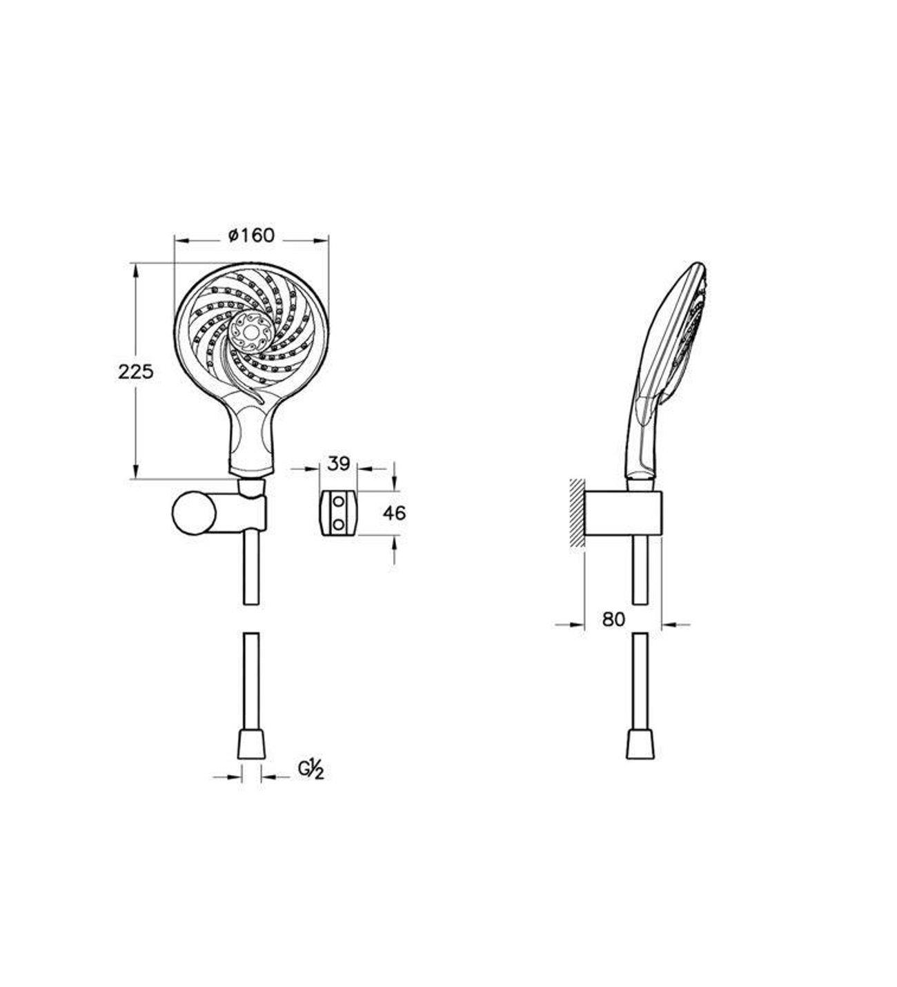 Artema Duş Takımı, Samba 5F, A45654ArtemaA45654El Duş Takımları