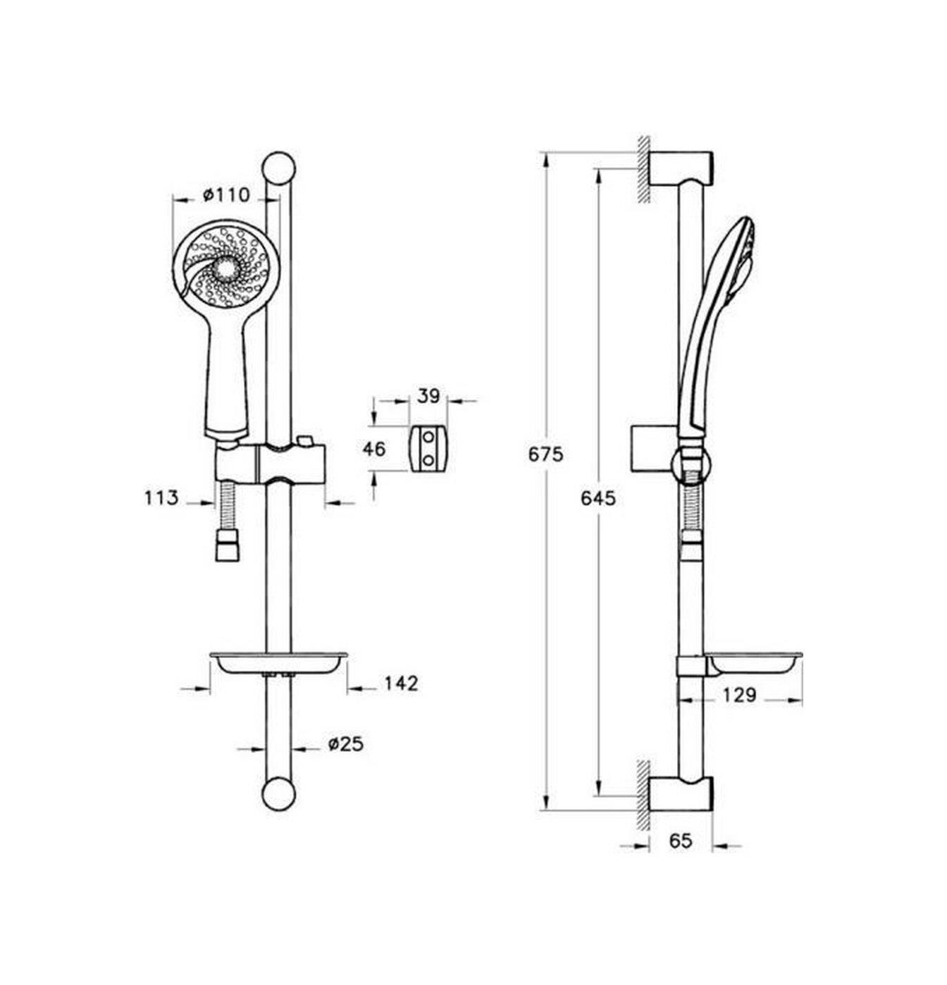 Artema El Duşu Takımı, Samba, 3F, Sürgülü, A45680ArtemaA45680Sürgü El Duşu Takımı