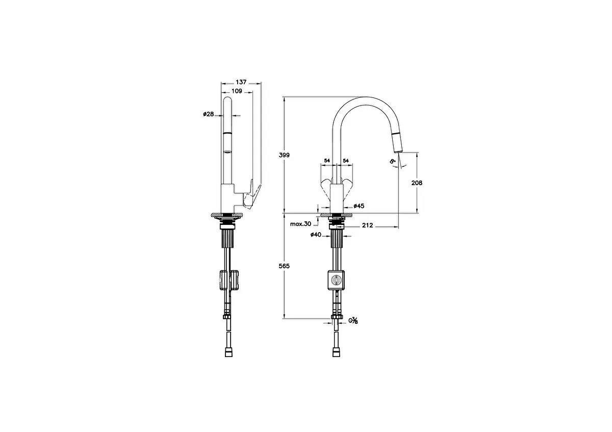 Artema Eviye Bataryası, Flow Soft, Spiralli (C-Tip, Pull-Out) A43445ArtemaA43445Eviye Bataryaları