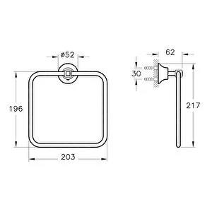 Artema Havluluk, Juno Classic, Halka, A44420ArtemaA44420Banyo Havluluk