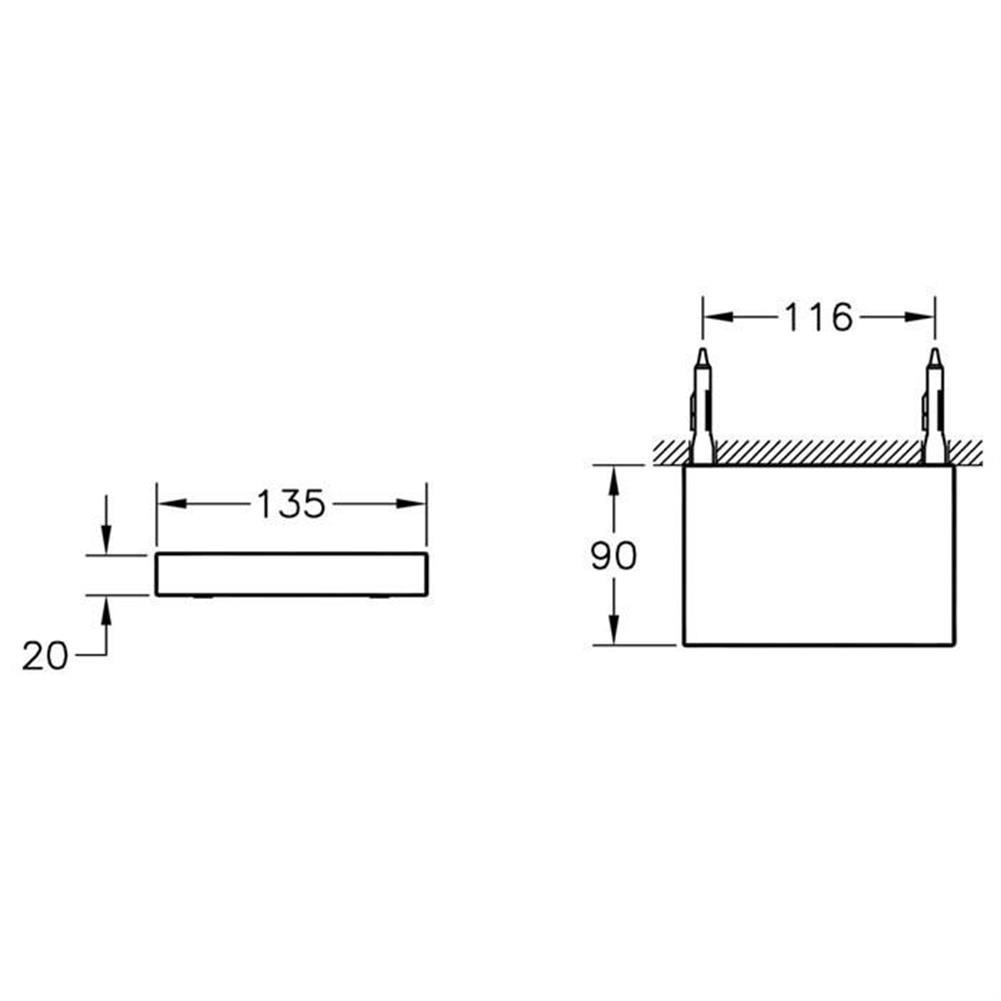 Artema İstanbul Sabunluk (Duvardan) Krom A48004ArtemaA48004Sabunluk