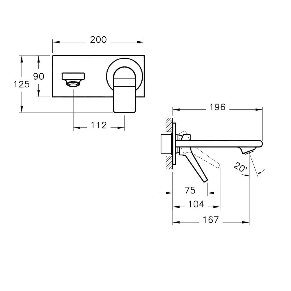 Artema Lavabo Bataryası, Memoria, Ankastre (Sıva Üstü Grubu) A42345ArtemaA42345Lavabo Bataryaları