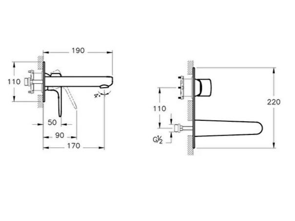 Artema Lavabo Bataryası, Root Round, Ankastre, Altın (Sıva Üstü Grubu) A4272123ArtemaA4272123Ankastre Lavabo Bataryaları