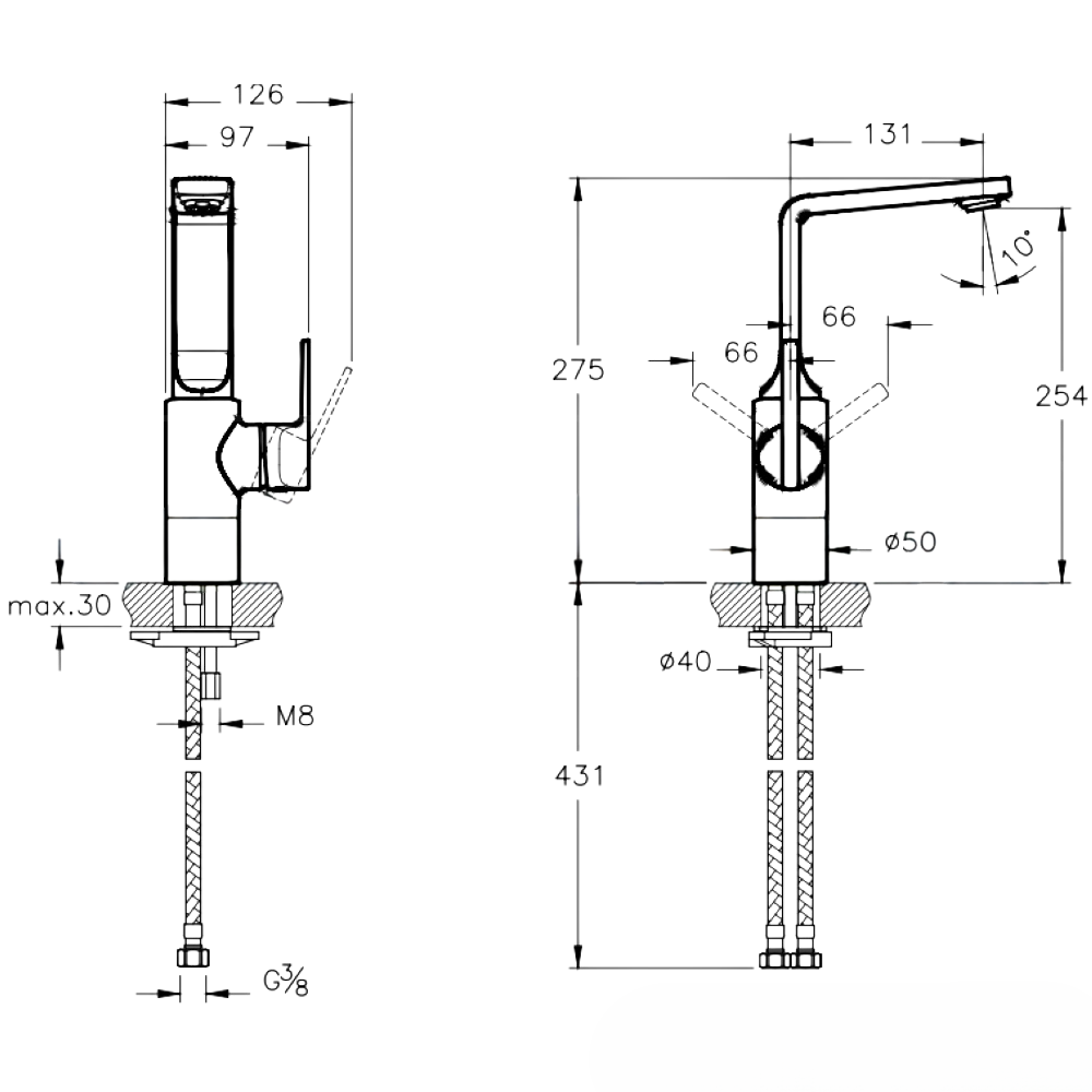 Artema Lavabo Bataryası, Suit, L Sifon, Kumandalı, Bakır, A4246826ArtemaA4246826Lavabo Bataryaları