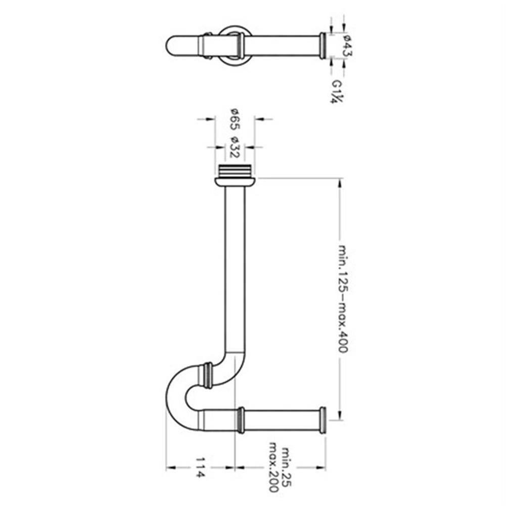 Artema Lavabo Sifonu Alt Grubu (P Tipi) A45151ArtemaA45151Lavabo Tamamlayıcı Ürünler