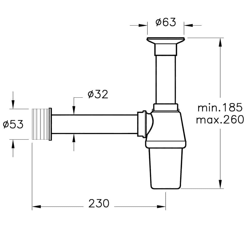 Artema Plastik Lavabo Sifonu Seti A45109ArtemaA45109Lavabo Tamamlayıcı Ürünler