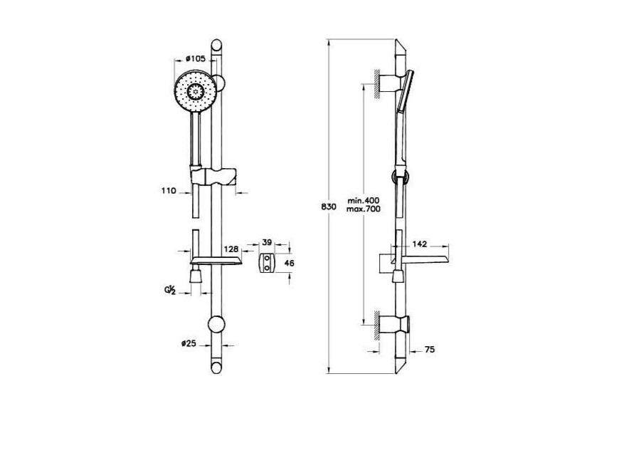 Artema Style X Sürgülü El Duşu Takımı, A45538ArtemaA45538Sürgü El Duşu Takımı