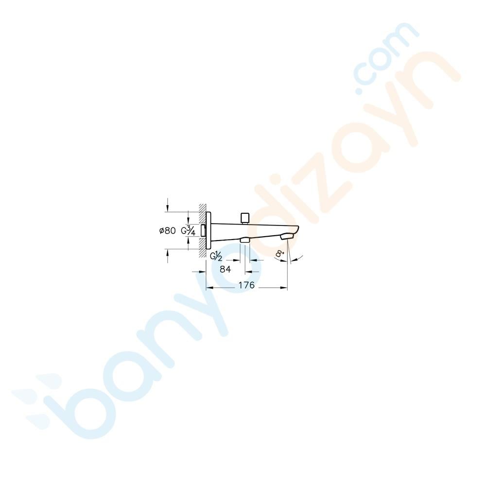Artema Z-Line Çıkış Ucu (El Duşu Çıkışlı ), A42392 ArtemaA42392Çıkış Uçları