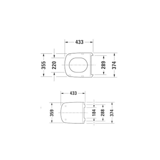 Duravit DuraPlus Colomba Klozet Kapağı Amortisörlü Beyaz 0063190095Duravit0063190095Klozet Kapağı