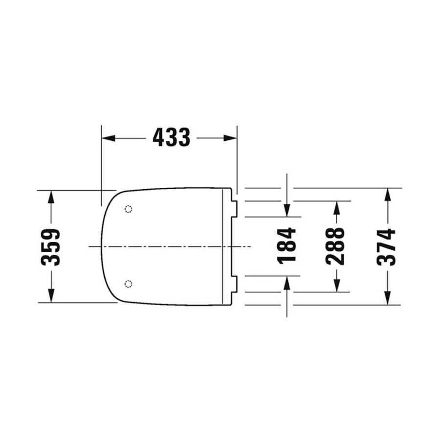 Duravit DuraStyle Yavaş Kapanır Klozet Kapağı Beyaz, 0063790095Duravit0063790095Klozet Kapağı