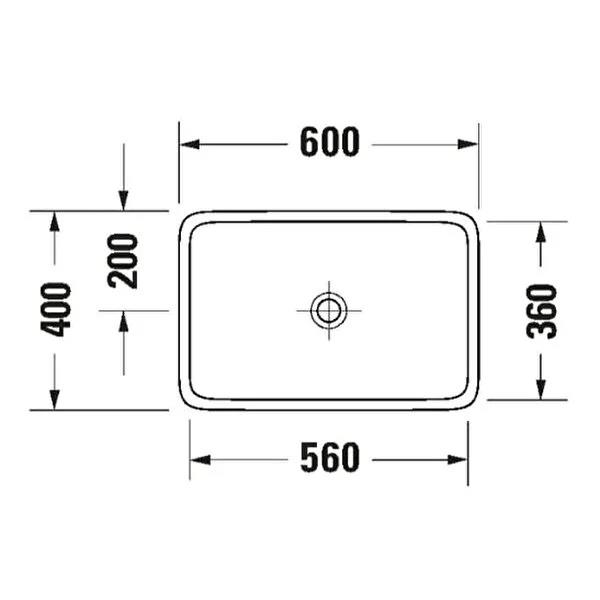 Duravit Qatego Oval Çanak Lavabo, 60 cm, Beyaz, 2384600079Duravit2384600079Çanak Lavabo