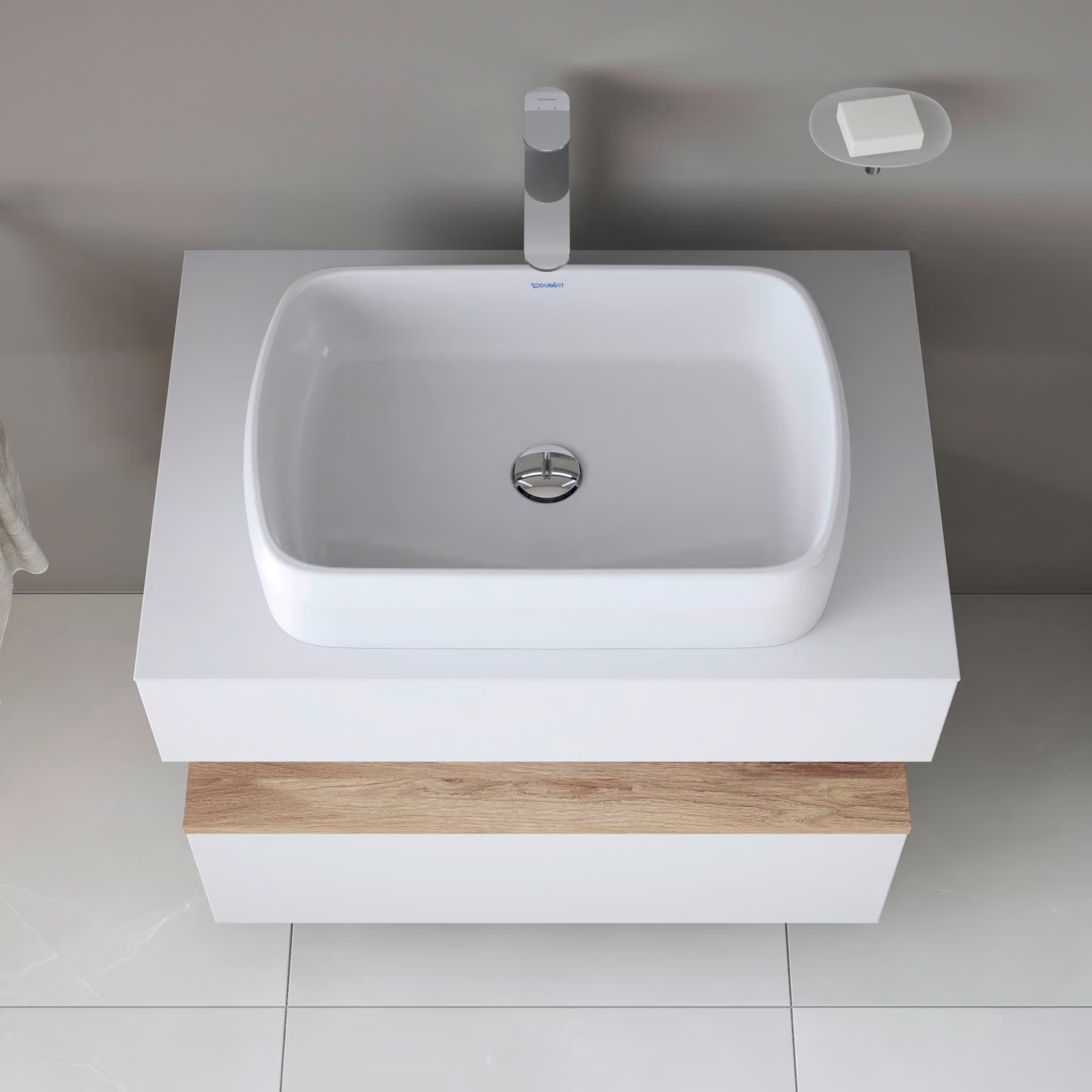 Duravit Qatego Oval Çanak Lavabo, 60 cm, Beyaz, 2384600079Duravit2384600079Çanak Lavabo