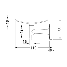 Duravit Starck T Sabunluk, Krom, 0099331000Duravit0099331000Sabunluk