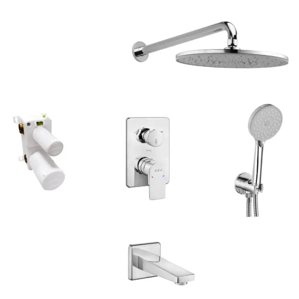 Eca Dalia Ankastre Duş Seti - 3 Yollu / 7 parça set Krom, 102199771Eca102199771Ankastre Duş Setleri