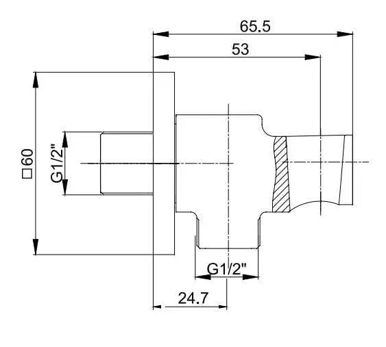 Eca Duş Çıkış Dirseği Krom, 102199603Eca102199603Duş Dirsekleri