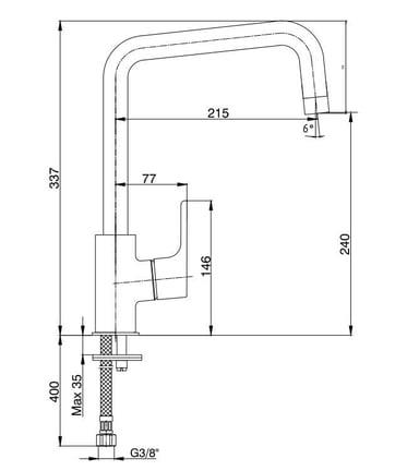 ECA Luna Mutfak Eviye Bataryası Krom, 102118150Eca102118150Eviye Bataryaları