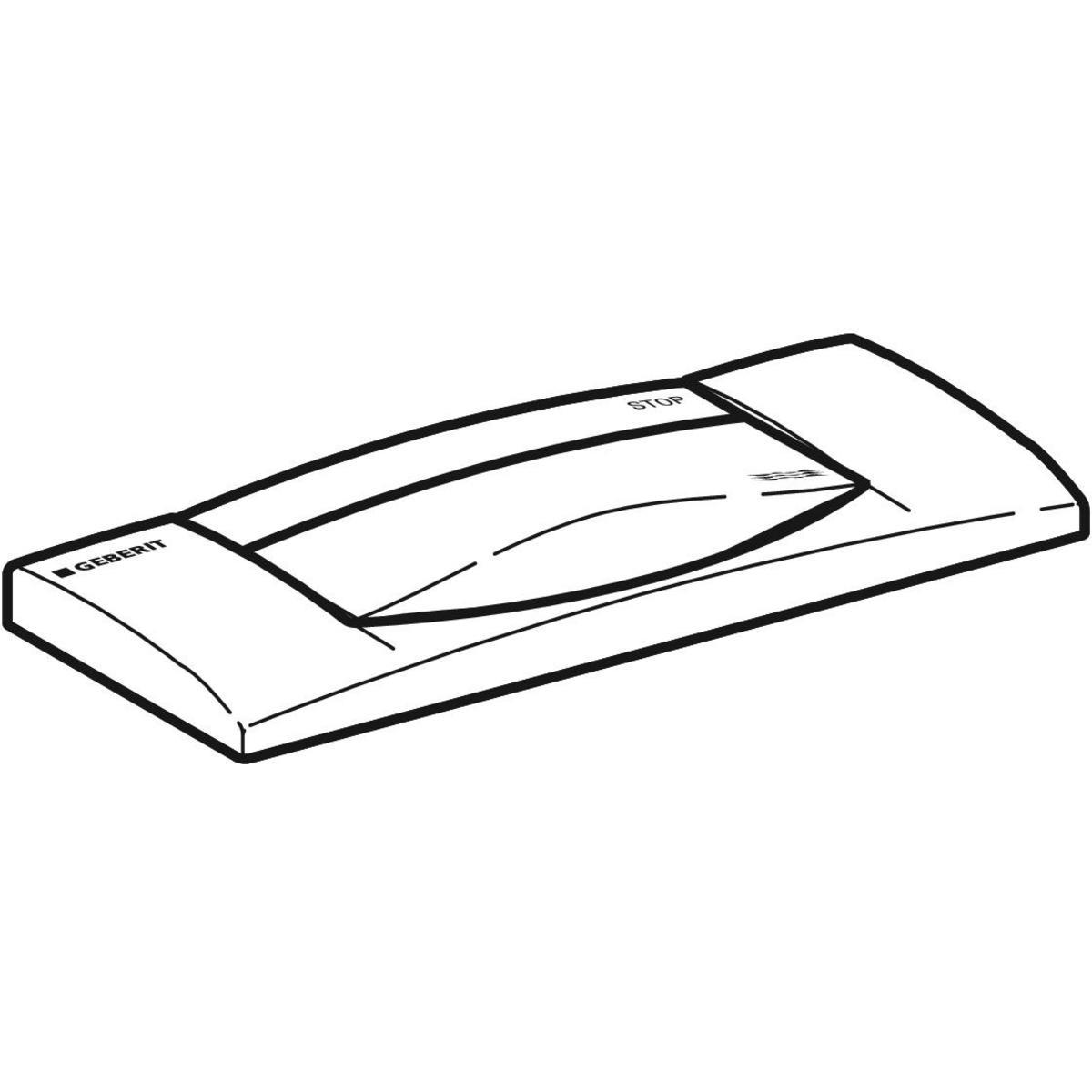 Geberit 300T Kumanda Paneli Deşarj Durdurmalı, Beyaz, 115.333.11.1Geberit115.333.11.1Kumanda Paneli