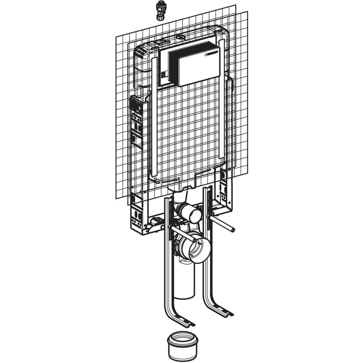 Geberit Alpha Gömme Rezervuar , 8cm Kombifix,110.174.00.1Geberit110.174.00.1Gömme Rezervuar