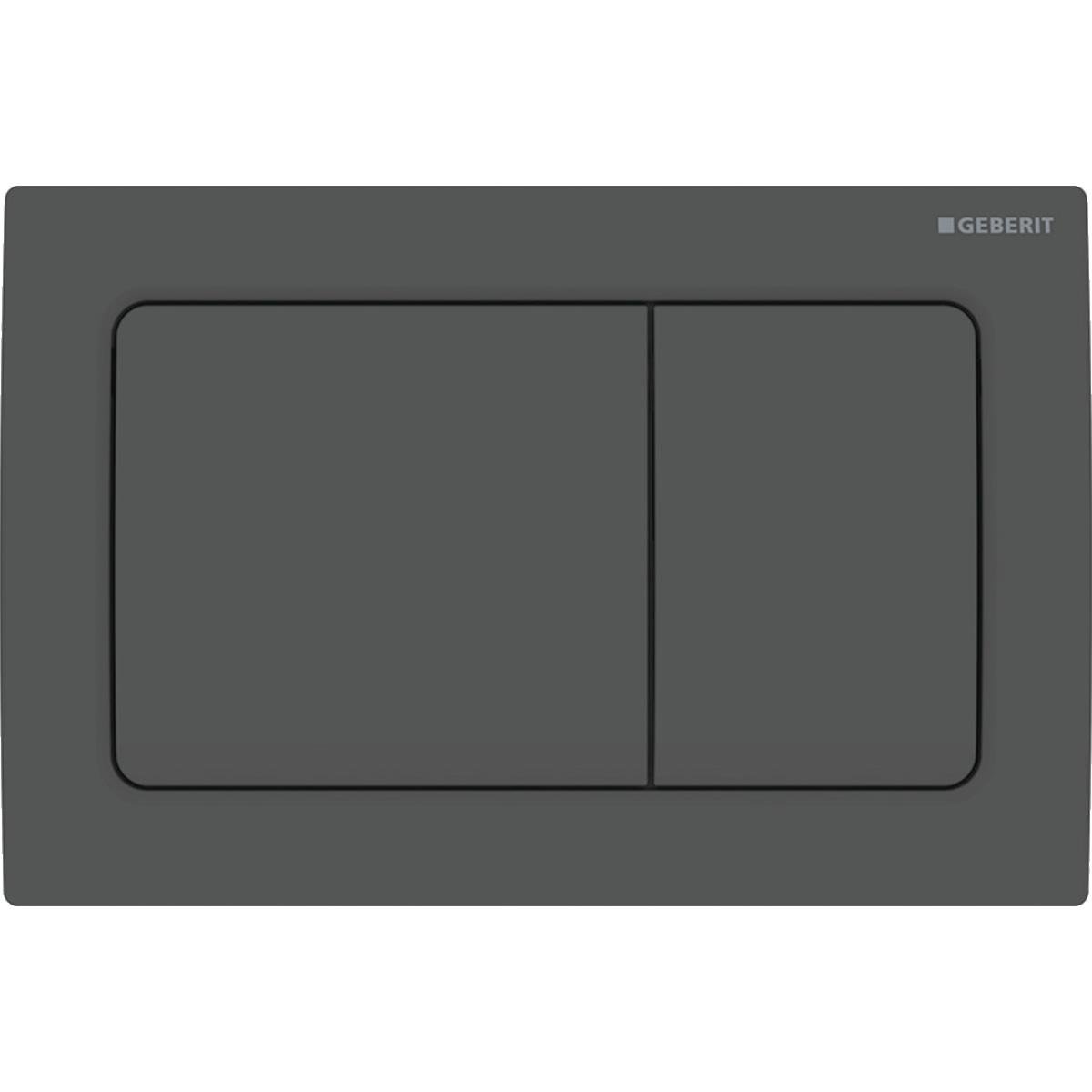 Geberit Alpha01 Kumanda Paneli Çift Basmaklı Mat siyah, 115.055.14.1Geberit115.055.14.1Kumanda Paneli