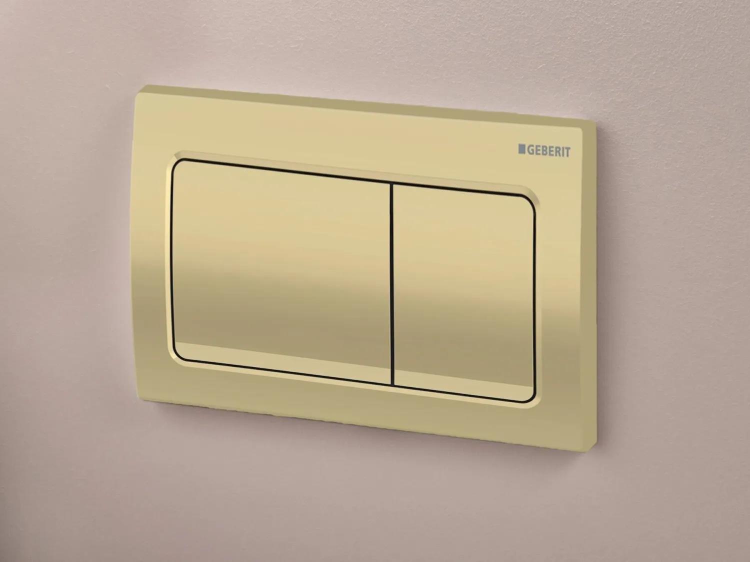 Geberit Alpha30 Kumanda Kapağı Çift Basmalı, Pirinç, 115.055.QE.1Geberit115.055.QE.1Kumanda Paneli