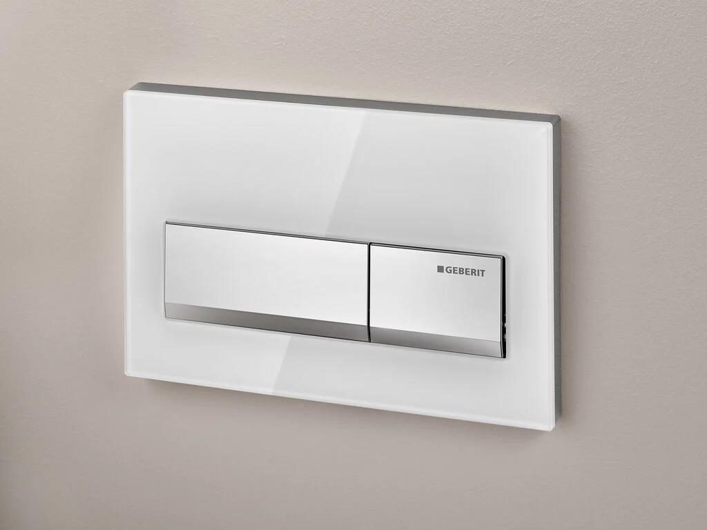 Geberit Alpha50 Kumanda Kapağı Çift Basmalı, Beyaz, 115.060.11.1Geberit115.060.11.1Kumanda Paneli