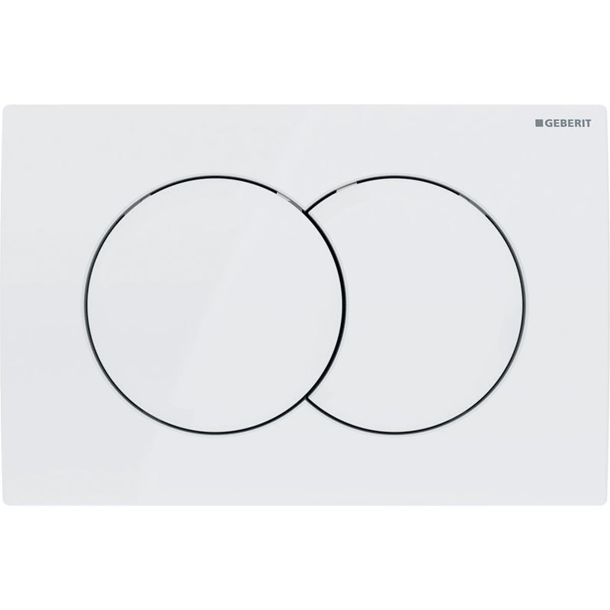 Geberit Delta01 Kumanda Paneli Çift Basmalı, Beyaz, 115.107.11.1Geberit115.107.11.1Kumanda Paneli